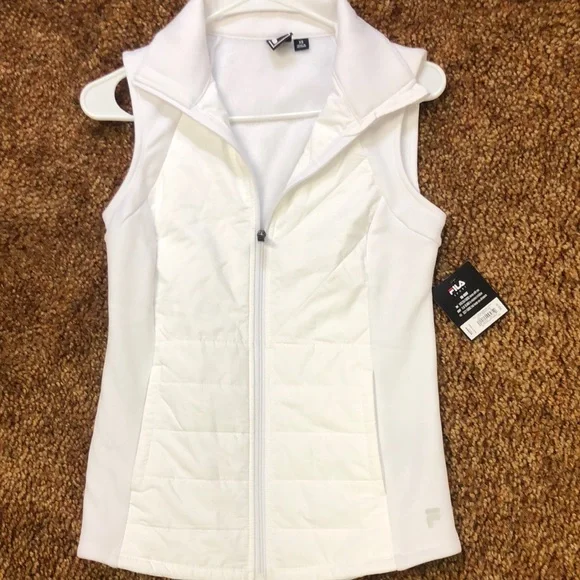 Fila White Sleeveless Vest - Picture 1 of 4